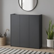 Тумба для взуття Doros Кассель Графіт 3 ДСП 97х40х110 (DRS-011821)
