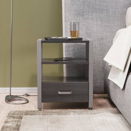 Тумба універсальна Ferrum-decor Вів'єн 1/1 50x41x40 сірий ДСП Сосна Кембра 16мм (FRD-104155)