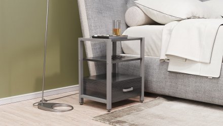 Тумба універсальна Ferrum-decor Вів'єн 1/1 50x41x40 сірий ДСП Сосна Кембра 16мм (FRD-104155)