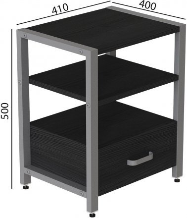 Тумба універсальна Ferrum-decor Вів'єн 1/1 50x41x40 сірий ДСП Сосна Кембра 16мм (FRD-104155)