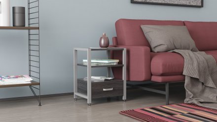 Тумба універсальна Ferrum-decor Вів'єн 1/1 50x41x40 сірий ДСП Сосна Кембра 16мм (FRD-104155)