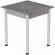 Стіл кухонний Ferrum-decor Агата 75x90x90 Білий ДСП Бетон 16мм (FRD-105561)