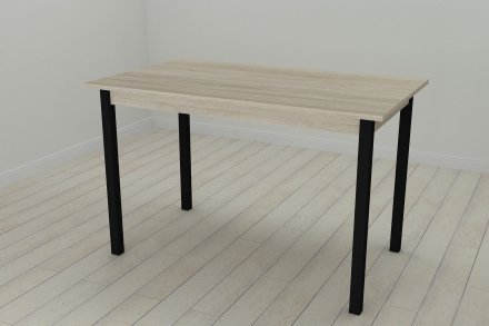 Стіл кухонний Ferrum-decor Маріо 75x120x60 Чорний ДСП Сонома 16мм (FRD-106324)
