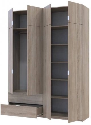 Шафа для одягу Doros Лукас Дуб Сонома 180х50х240 (DRS-011620)