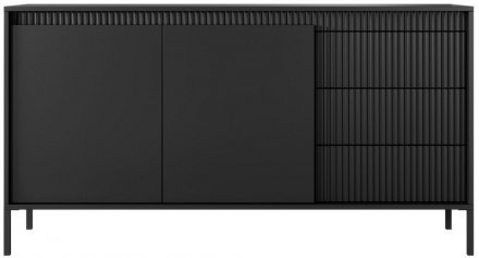 Комод Perfect Home Сенсо / Senso 2-дверний з 3 шухлядами 2D3S/153 Чорний (PFH-091135)