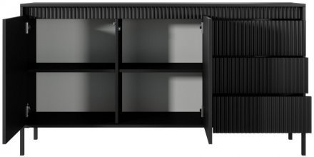 Комод Perfect Home Сенсо / Senso 2-дверний з 3 шухлядами 2D3S/153 Чорний (PFH-091135)