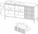 Комод Perfect Home Сенсо / Senso 2-дверний з 3 шухлядами 2D3S/153 Чорний (PFH-091135)