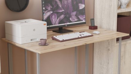 Комп'ютерний стіл Ferrum-decor Ханна 75x120x60 сірий ДСП Дуб Сан-Марино 16мм (FRD-101404)