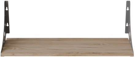 Полиця настінна Ferrum-decor Ханді 2 240x500x240 метал Сірий ДСП Дуб Сан-Марино 16 мм (FRD-102569)