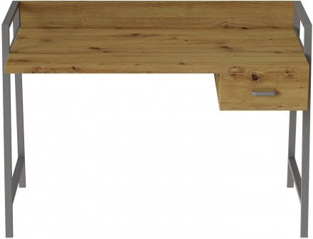Письмовий стіл Ferrum-decor Комфорт 750x1200x600 Сірий метал ДСП Дуб Артизан 32 мм (FRD-103455)