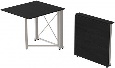 Стіл-книга трансформер Оріон 1 Ferrum-decor 750x810x730 Білий метал ДСП Сосна Кембра 16 мм (FRD-104606)