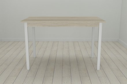 Стіл кухонний Ferrum-decor Маріо 75x120x70 Білий ДСП Сонома 16мм (FRD-106326)