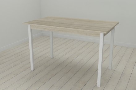 Стіл кухонний Ferrum-decor Маріо 75x120x70 Білий ДСП Сонома 16мм (FRD-106326)