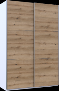 Шафа-купе двохдверна Doros G-Caiser 160х60х240 см Білий/Дуб евок (DRS-011022)