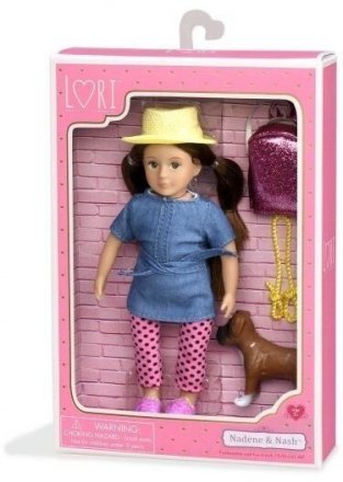 Лялька 15 см Надін та собака боксер Наш LO31024Z Лялька 15 см Надін та собака боксер Наш LO31024Z