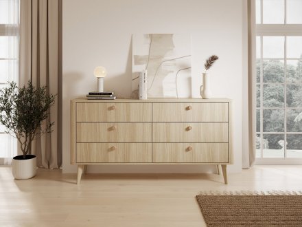 Комод Perfect Home Вікі / Viki 6S/163 з 6 шухлядами Дуб бариста (PFH-091409)