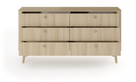 Комод Perfect Home Вікі / Viki 6S/163 з 6 шухлядами Дуб бариста (PFH-091409)
