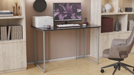 Комп'ютерний стіл Ferrum-decor Ханна 75x120x60 сірий ДСП Сосна Кембра 16мм (FRD-101405)
