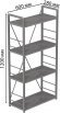 Етажерка 4/60 Ferrum-decor Серії Конект 120x60x28 сірий ДСП Бетон 16мм (FRD-105547) Етажерка 4/60 Ferrum-decor Серії Конект 120x60x28 сірий ДСП Бетон 16мм (FRD-105547)