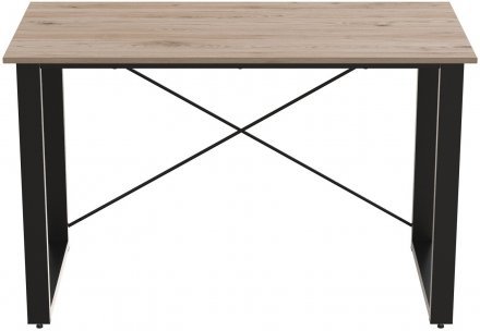 Письмовий стіл Ferrum-decor Драйв 750x1400x600 Чорний метал ДСП Дуб Сан-Марино 32 мм (FRD-103339)