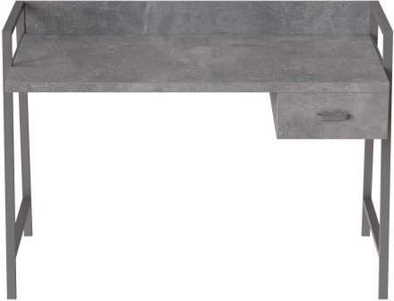Письмовий стіл Ferrum-decor Комфорт 750x1200x600 Сірий метал ДСП Бетон 32 мм (FRD-103456)