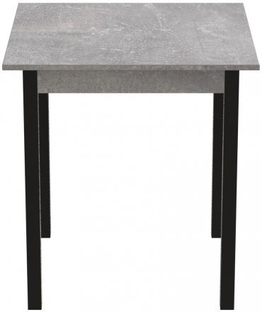 Стіл кухонний Ferrum-decor Агата 75x90x90 Чорний ДСП Бетон 16мм (FRD-105563)