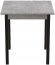 Стіл кухонний Ferrum-decor Агата 75x90x90 Чорний ДСП Бетон 16мм (FRD-105563)