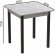 Стіл кухонний Ferrum-decor Агата 75x90x90 Чорний ДСП Бетон 16мм (FRD-105563)