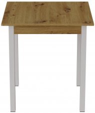Стіл кухонний Ferrum-decor Дієго 75x70x70 Білий ДСП Дуб Артизан 16мм (FRD-105705)