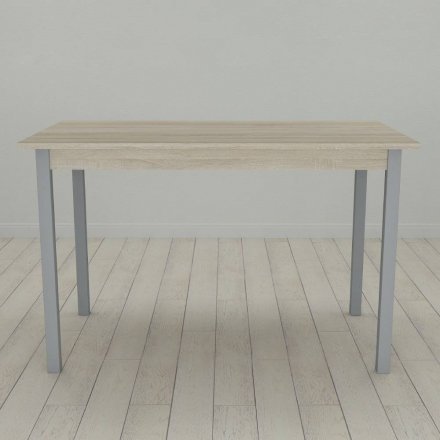 Стіл кухонний Ferrum-decor Маріо 75x120x70 Сірий ДСП Сонома 16мм (FRD-106328)