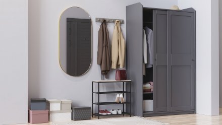 Полиця для взуття Слайм 3 Ferrum-decor 635x630x260 Чорний метал ДСП Дуб Сан-Маріно 16 мм (FRD-106837) Полиця для взуття Слайм 3 Ferrum-decor 635x630x260 Чорний метал ДСП Дуб Сан-Маріно 16 мм (FRD-106837)