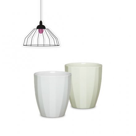 Орхідейниця Elegance кераміка 14" світло-оливковий 62302