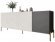 Комод на золотих металевих ніжках LION Грей 204x38x76,5 см Бетон Style/Асфальт (LION-042670)
