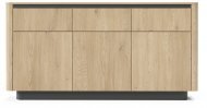 Комод Perfect Home Торро / Torro 3D3S/163 3-дверний з 3 шухядами Дуб кремона/чорний (PFH-091415)