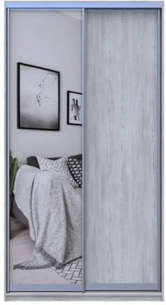 Шафа- купе Doros Сити Лайт Сосна Натті 1 ДСП / 1 зеркало 120х45х225 (DRS-011956)