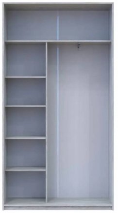 Шафа- купе Doros Сити Лайт Сосна Натті 1 ДСП / 1 зеркало 120х45х225 (DRS-011956)
