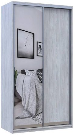 Шафа- купе Doros Сити Лайт Сосна Натті 1 ДСП / 1 зеркало 120х45х225 (DRS-011956)