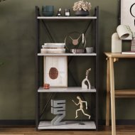 Етажерка 4/60 Ferrum-decor Серії Конект 120x60x28 чорний ДСП Бетон 16мм (FRD-105552) Етажерка 4/60 Ferrum-decor Серії Конект 120x60x28 чорний ДСП Бетон 16мм (FRD-105552)