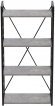 Етажерка 4/60 Ferrum-decor Серії Конект 120x60x28 чорний ДСП Бетон 16мм (FRD-105552)
