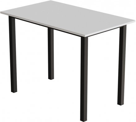 Стіл універсальний Knap Ferrum-decor 750x1200x600 Чорний метал ДСП Білий 16 мм (FRD-106346) Стіл універсальний Knap Ferrum-decor 750x1200x600 Чорний метал ДСП Білий 16 мм (FRD-106346)