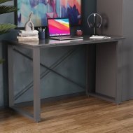Письмовий стіл Ferrum-decor Драйв 750x1400x600 Чорний метал ДСП Сосна Кембра 32 мм (FRD-103340)