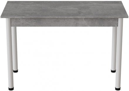 Стіл кухонний Ferrum-decor Беніта 75x120x60 Білий ДСП Бетон 16мм (FRD-105564)