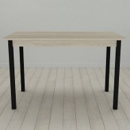 Стіл кухонний Ferrum-decor Маріо 75x120x70 Чорний ДСП Сонома 16мм (FRD-106330)