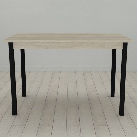 Стіл кухонний Ferrum-decor Маріо 75x120x70 Чорний ДСП Сонома 16мм (FRD-106330)