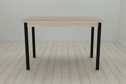 Стіл кухонний Ferrum-decor Маріо 75x120x70 Чорний ДСП Сонома 16мм (FRD-106330)