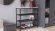 Полиця для взуття Слайм 3 Ferrum-decor 635x630x260 Чорний метал ДСП Бетон 16 мм (FRD-106838)
