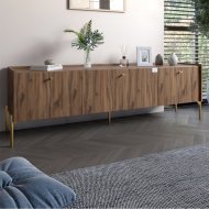 Тумба під телевізор на 3 шухляди LION Wood з золотими ніжками 160х65х40 см Дуб Ліворно (LION-042993) Тумба під телевізор на 3 шухляди LION Wood з золотими ніжками 160х65х40 см Дуб Ліворно (LION-042993)
