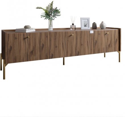 Тумба під телевізор на 3 шухляди LION Wood з золотими ніжками 160х65х40 см Дуб Ліворно (LION-042993) Тумба під телевізор на 3 шухляди LION Wood з золотими ніжками 160х65х40 см Дуб Ліворно (LION-042993)