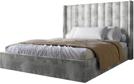 Двоспальне ліжко з підйомним механізмом LION Ніно 180x200 см SILK 101 Бежевий (LION-045021)