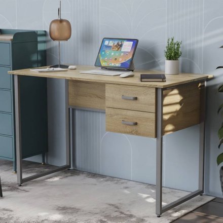 Письмовий стіл Ferrum-decor Дакота 75x140x60 сірий ДСП Дуб Сонома 16мм (FRD-102321) Письмовий стіл Ferrum-decor Дакота 75x140x60 сірий ДСП Дуб Сонома 16мм (FRD-102321)